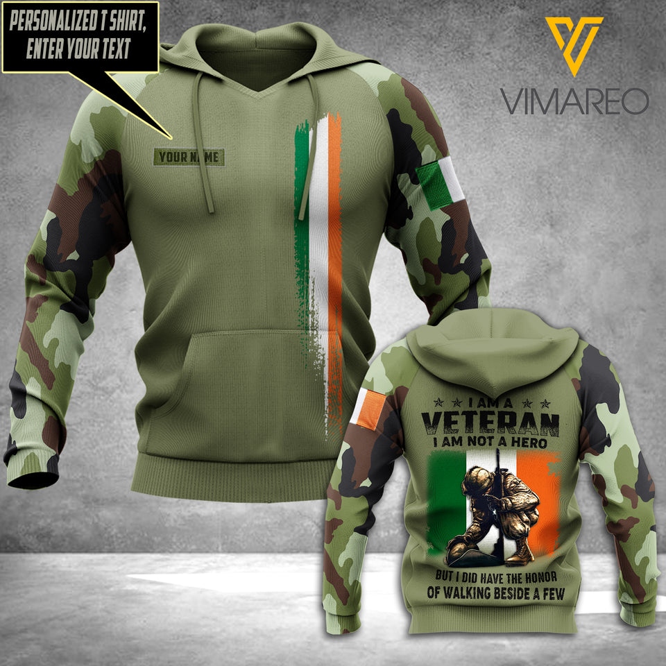 Customized Irish Veteran 3D Printed Shirt/Hoodie YYQQ