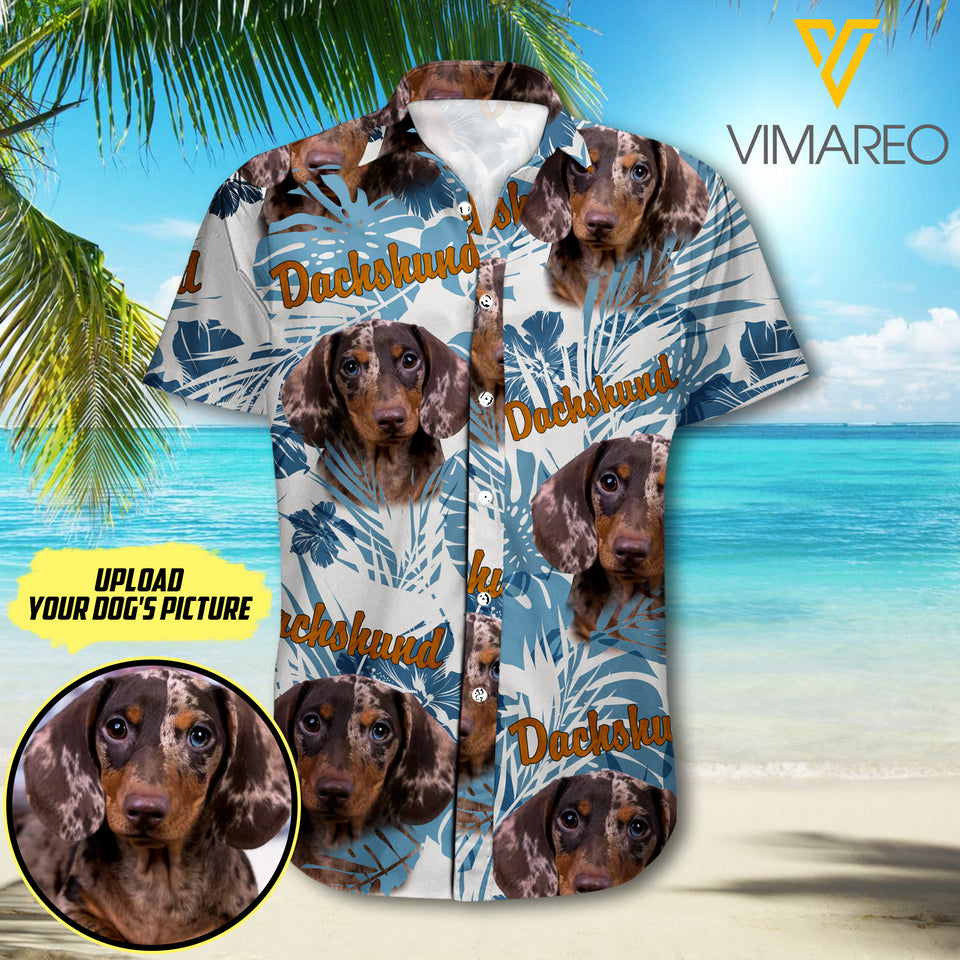 Customized Dachshund 3D Printed Men Shirt NEYT29