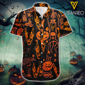 DOBERMANN PINSCHER HAPPY HALLOWEEN HAWAII SHIRT