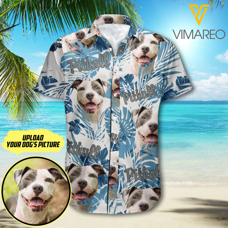 Customized Pitbull 3D Printed Men Shirt NEYT29