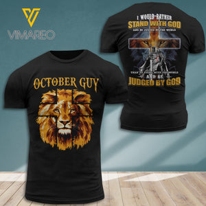 OCTOBER GUY JUDGED BY GOD T-SHIRT