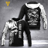 CUSTOMIZE OCTOBER GUY HOODIE 3D PRINTED NEY128T