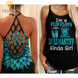 Bullmastiff Kinda Girl Criss-Cross Open Back Camisole Tank Top