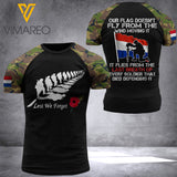 Netherlands Soldier - Our Flag Flies From The Last Breath Of Every Soldier 3D Printed TShirt