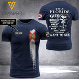 PERSONALIZED FLORIDA GUY HAS 3 SIDES 3D PRINTED TSHIRT