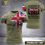 CUSTOMIZED UNITED KINGDOM SOLIDER 3D PRINTED TSHIRT YYTT