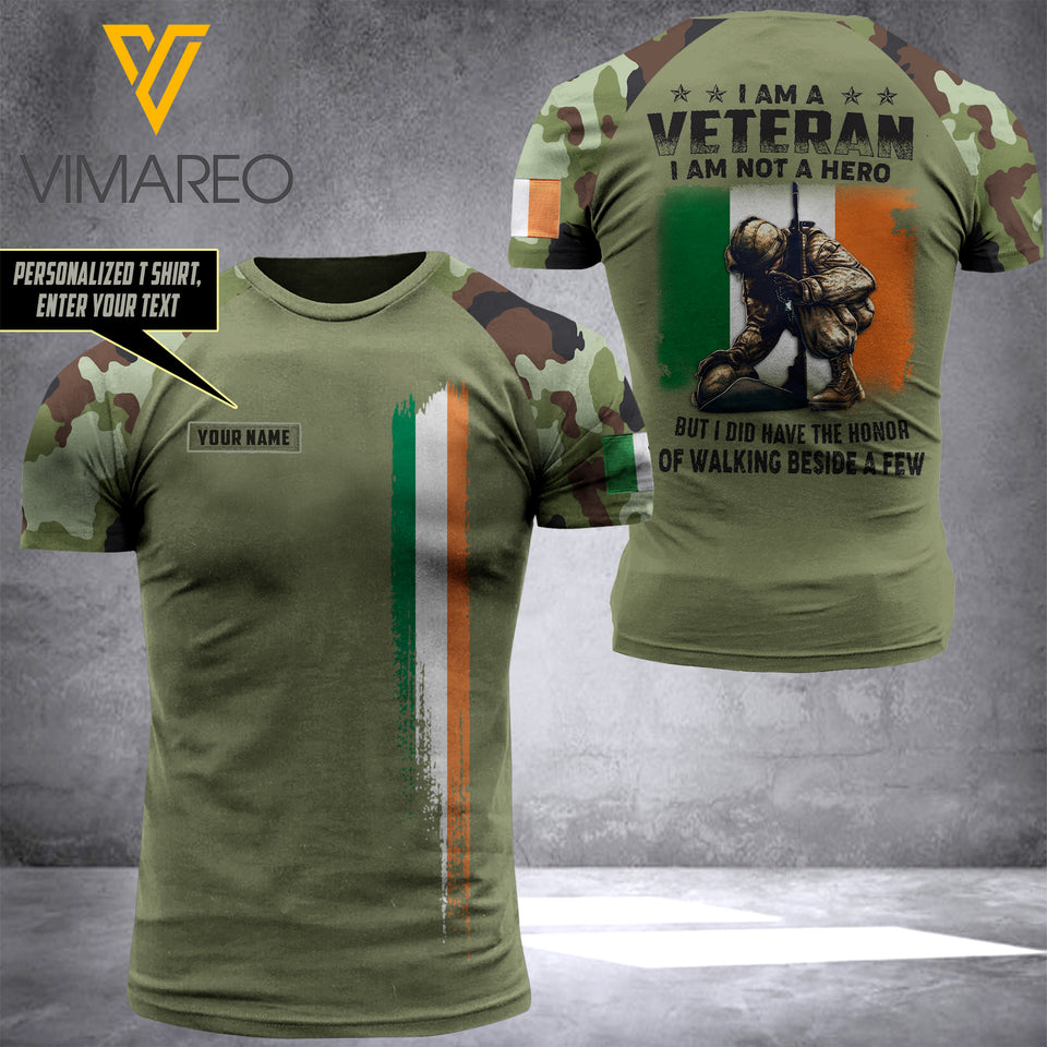Customized Irish Veteran 3D Printed Shirt/Hoodie YYQQ