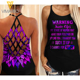 JUNE GIRL Criss-Cross Open Back Camisole Tank Top YYQQ