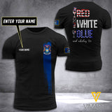PERSONALIZED RED WHITE BLUE AND WHISKEY - MICHIGAN  FLAG 3D PRINTED TSHIRT YYTT