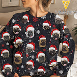 PUG Merry Christmas Sweatshirt 3D Printed