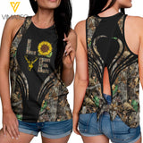 Deer Hunting Girl Tie-Breaker Sleeveless Top, Summer Tank Top NEY23Q