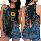 Deer Hunting Girl Tie-Breaker Sleeveless Top, Summer Tank Top NEY23Q