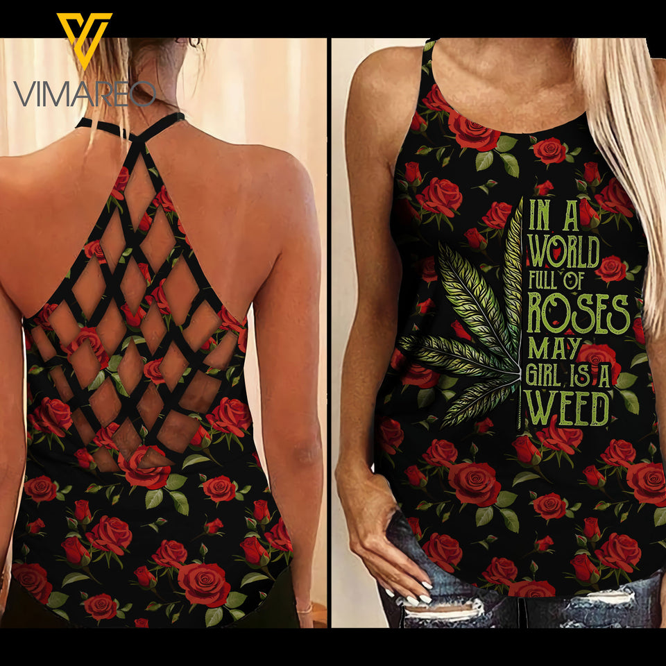 MAY GIRL CRISS-CROSS OPEN BACK CAMISOLE TANK TOP LC