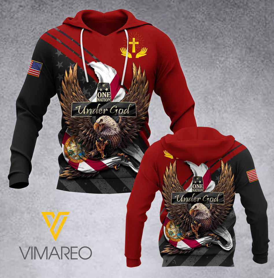 VMVH Florida ONE NATION UNDER GOD 3D ALL PRINT 1003 HVQ