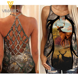Hunting Girl Criss-Cross Open Back Camisole Tank Top 2503NGBVQ