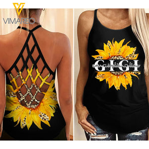 Gigi Criss-Cross Open Back Camisole Tank Top 0904NGBVQ