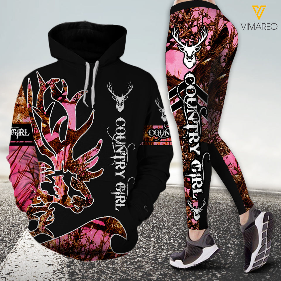 VH Country girl combo hoodie+legging 3d all print 2602 PDT