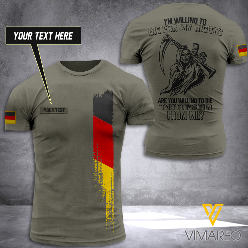 CUSTOMIZE Germany T-SHIRT 3D ALL PRINTED 1305NGBTH