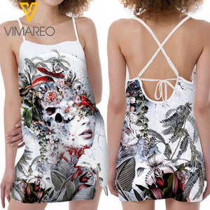 SKULL TATTOOS GIRL SEXY DRESS 2306N