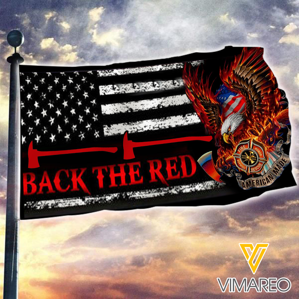 USA Firefighter flag T3Q
