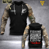 Customized Fishing 3D Printed Shirt/Hoodie 1507TQ