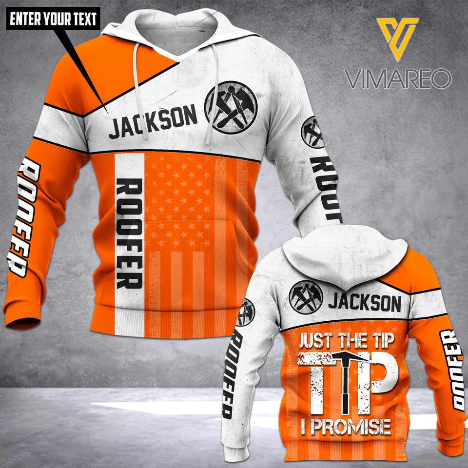 Customized Roofer 3D Printed Hoodie 1205NGBTQ