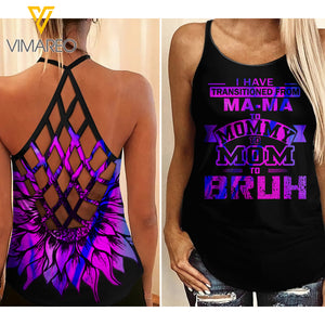 MOM girl Criss-Cross Open Back Camisole Tank Top 1904NGBTH