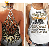 July girl Criss-Cross Open Back Camisole Tank Top 0605NGBN