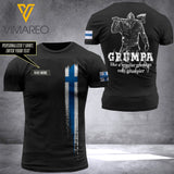 Customized Finland Viking Flag 3D PRINTED TSHIRT 1604NGBN