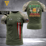Customized VIETNAM VETERAN 3D PRINTED TSHIRT 0405NGBN