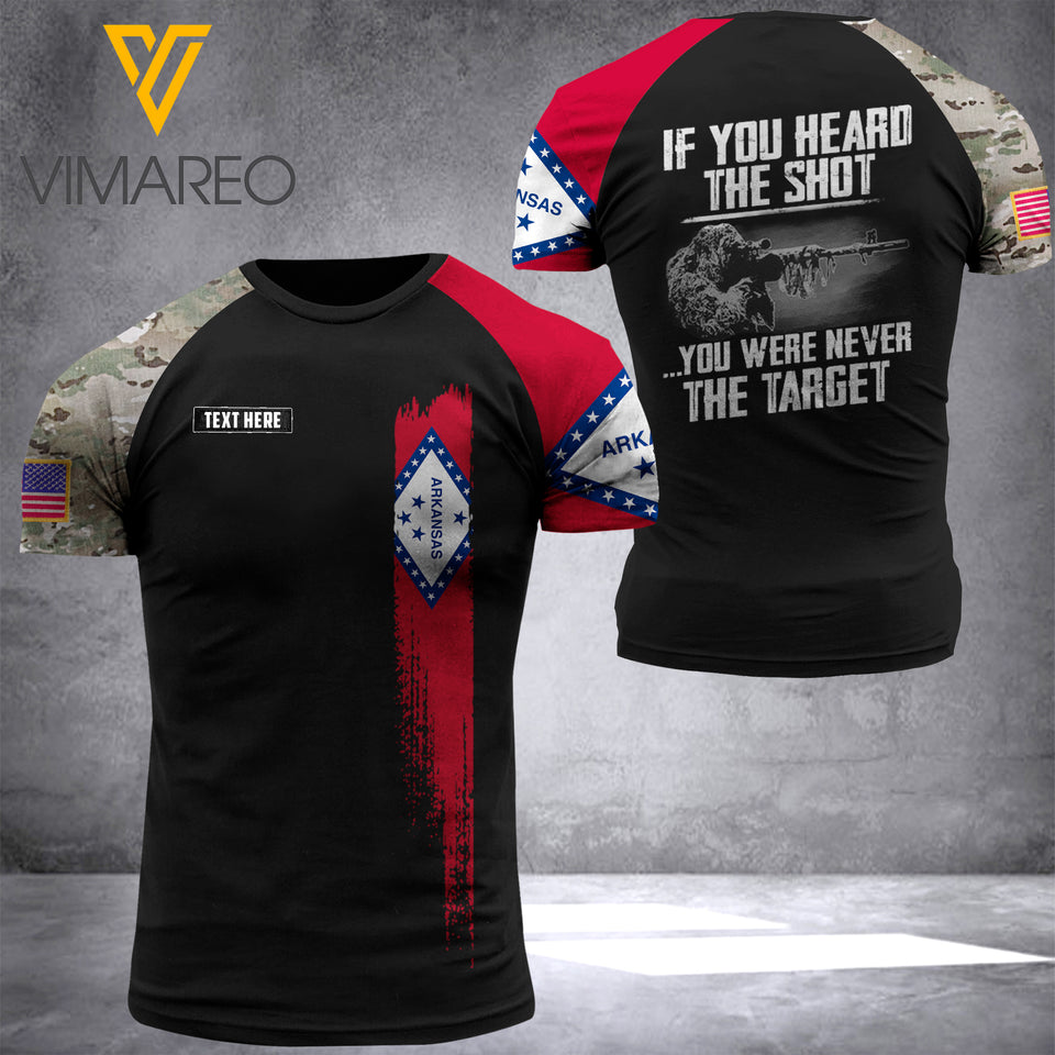 Customized Arkansas Flag 3D PRINTED SHIRT 0204NGBTQ