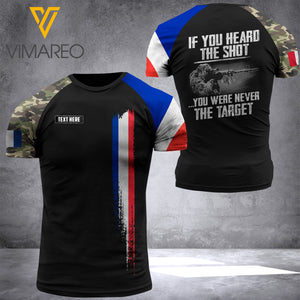 Customized French Army Flag 3D PRINTED SHIRT 0604NGBTQ