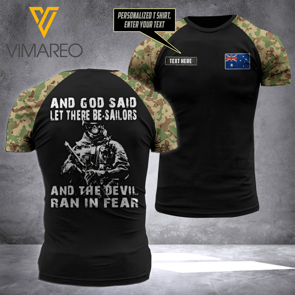Customized Australia 3D PRINTED TSHIRT 2906TQ