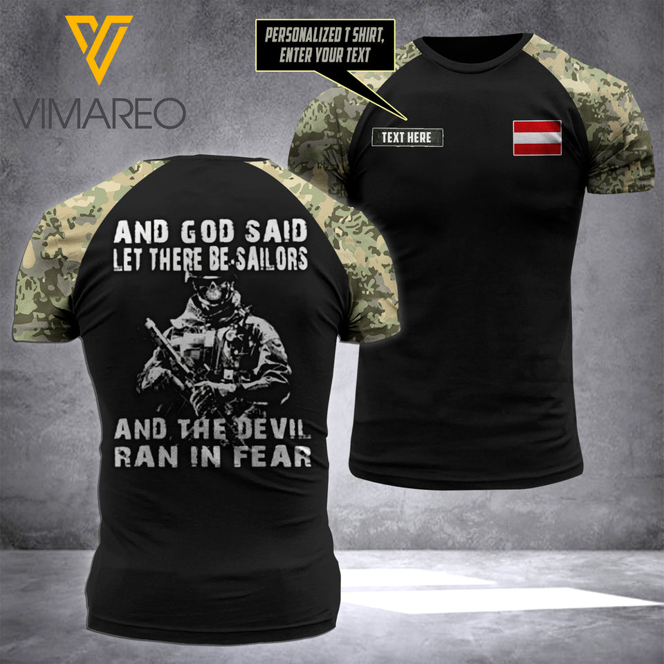 Customized Austria 3D PRINTED TSHIRT 2906TQ