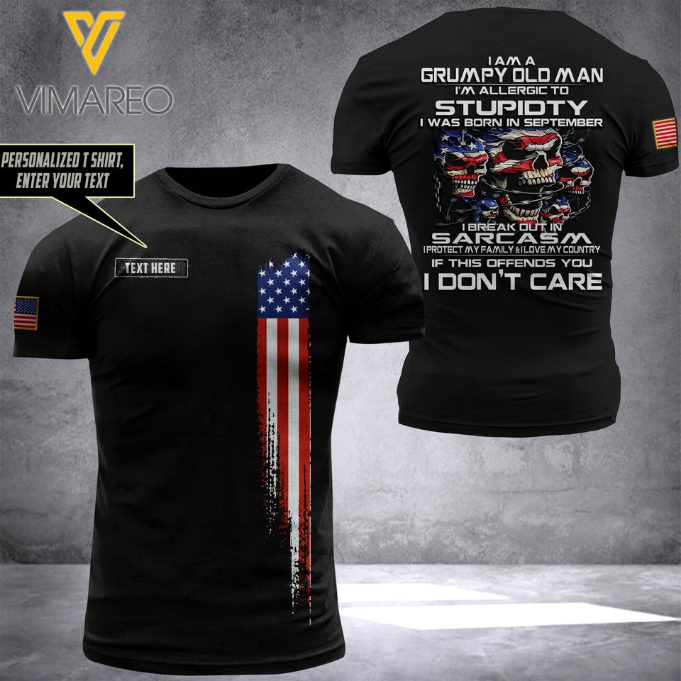 Customized September guy 3D PRINTED SHIRT 2307N