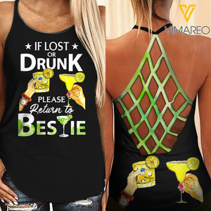 Bestie Criss-Cross Open Back Camisole Tank Top 1603NGBT