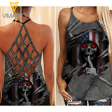 USA Girl Criss-Cross Open Back Camisole Tank Top 2503NGBT
