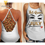 July Girl Criss-Cross Open Back Camisole Tank Top 1304NGBTQ
