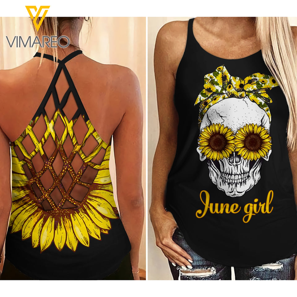 June Girl Criss-Cross Open Back Camisole Tank Top 2303NGBTQ