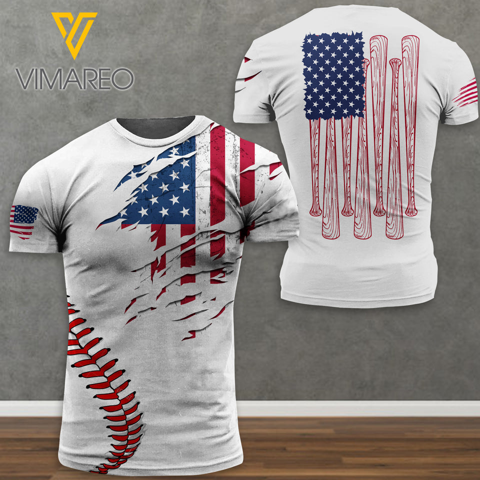 Baseball TSHIRT 3D PRINTED 0605NGBTH