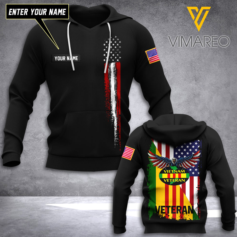 Customized Vietnam veteran Army 3D Printed TShirt/Hoodie 1404NGBTH