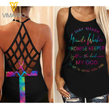 GOD girl Criss-Cross Open Back Camisole Tank Top 2004NGBN