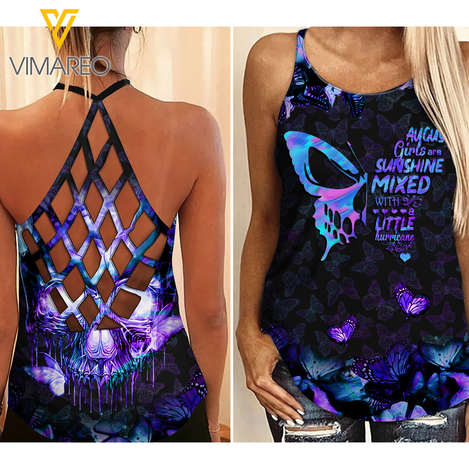 August Girl Criss-Cross Open Back Camisole Tank Top 1706TQ