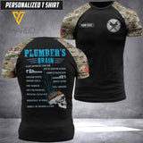 CUSTOMIZED PLUMBER 3D PRINTED TSHIRT QQYY