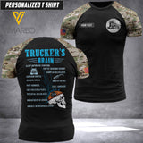 CUSTOMIZED TRUCKER 3D PRINTED TSHIRT QQYY