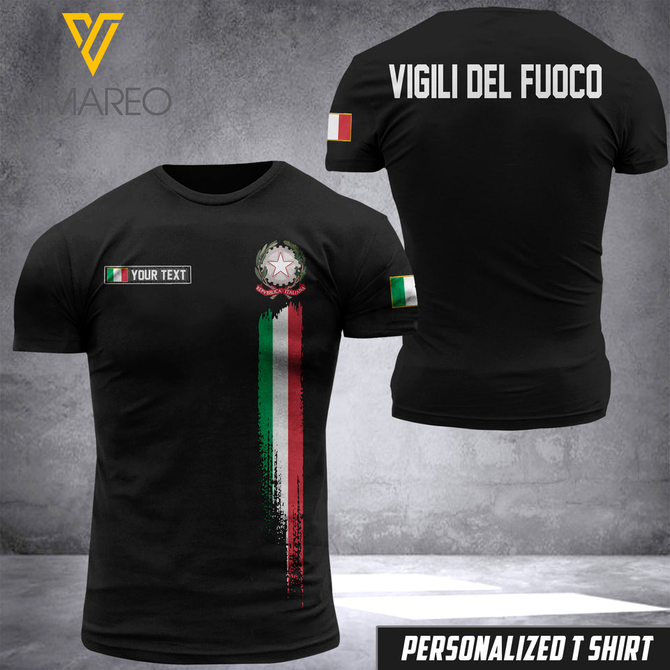 Italia Firefighter Tshirt Printed MAY-HQ17