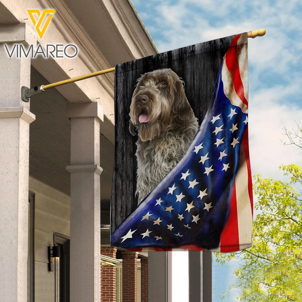 wirehaired Dog Flag MAY-LN17