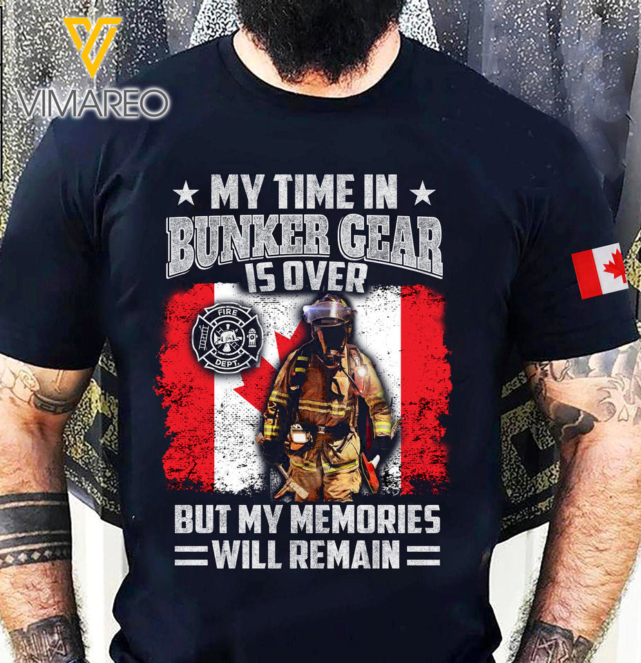 Canada Firefighter Tshirt Printed MAY-LN18