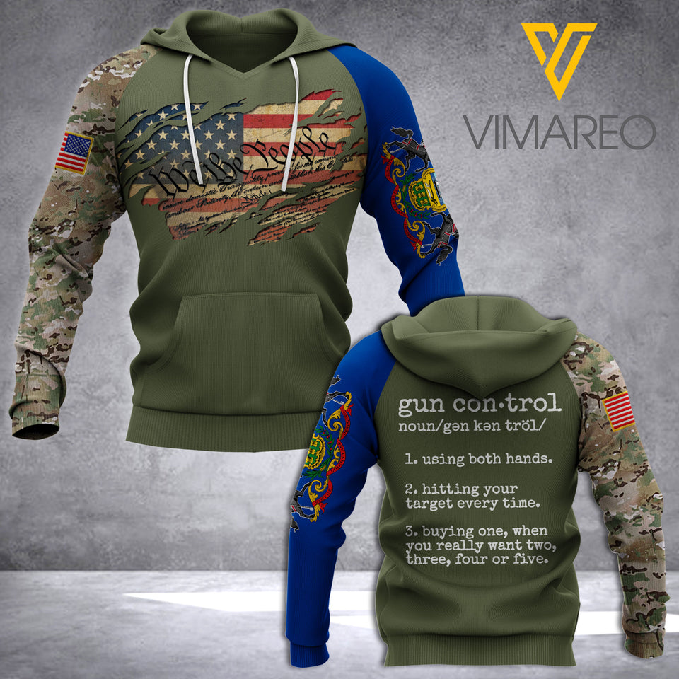 Pennsylvania T SHIRT/HOODIE 3D PRINTED TL113 UNDER GUNN