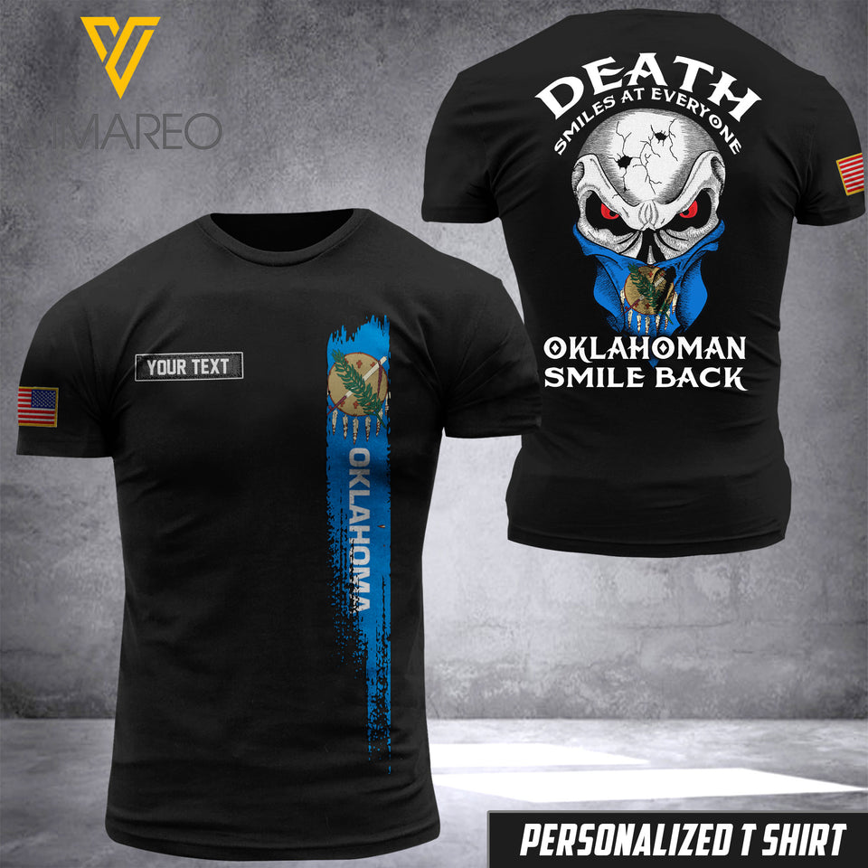 oklahoman SMILE BACK CUSTOMIZE T SHIRT 3D PRINTED TMTL